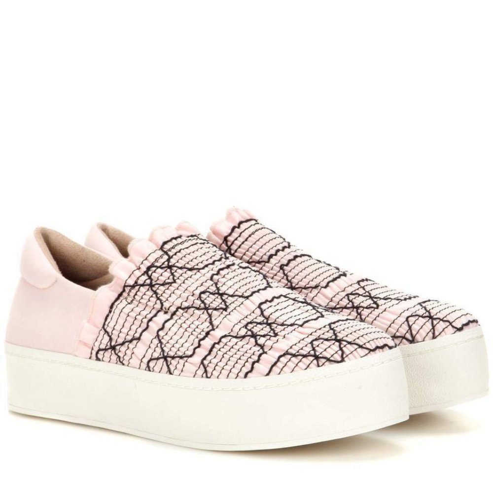 OPENING CEREMONY New Flats Designer Slip-On Platform Sneakers NIB Women's 9 /41